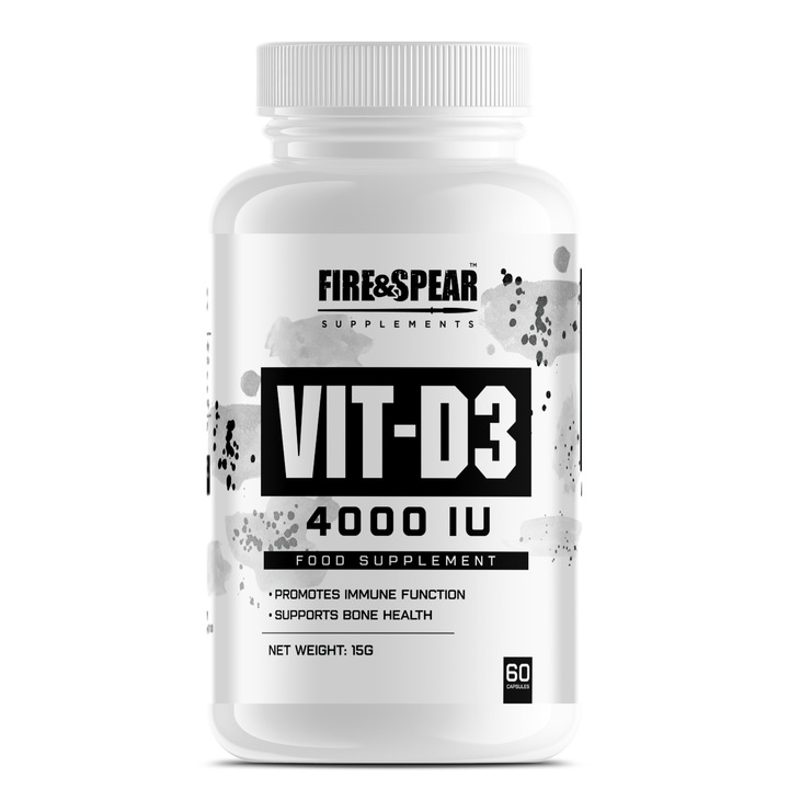 D3-vitamin, Fire & Spear, 60 lágykapszula, multivitamin