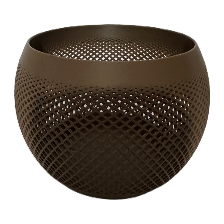 Bol Decorativ Cu Design Mesh Modern, Bol Snacks Din Plastic PLA Printare 3D, Bol Decorativ Pentru Bomboane Si Gustari, Bol Snacks Usor Si Rezistent Pentru Bucatarie Living Sau Coffee Corner, Aspect Minimalist