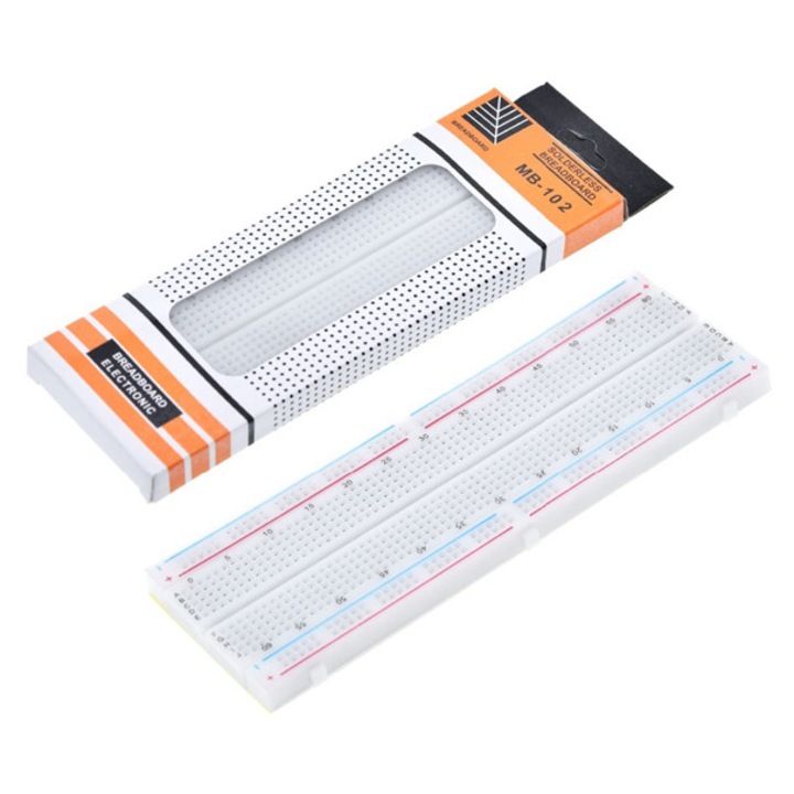 Breadboard H HCT TRONIC 830 puncte de conectare, ABS, 200x630 puncte