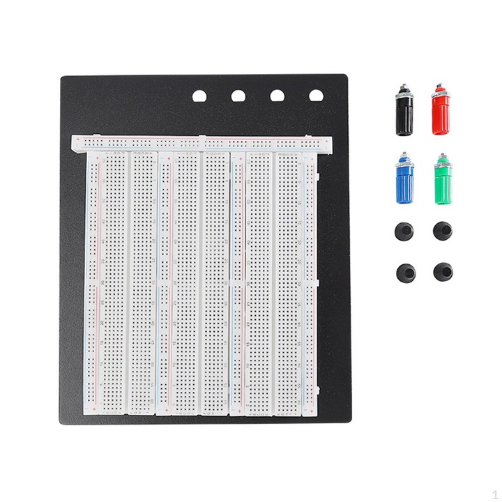 Placa test Breadboard H HCT TRONIC 2390 puncte de conectare, carcasa ABS, 500 puncte, 1 buc