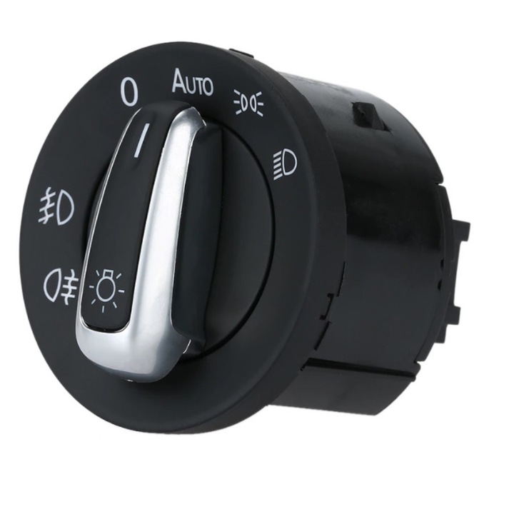 Bloc lumini Volkswagen, comutator automat, negru/crom, plug & play