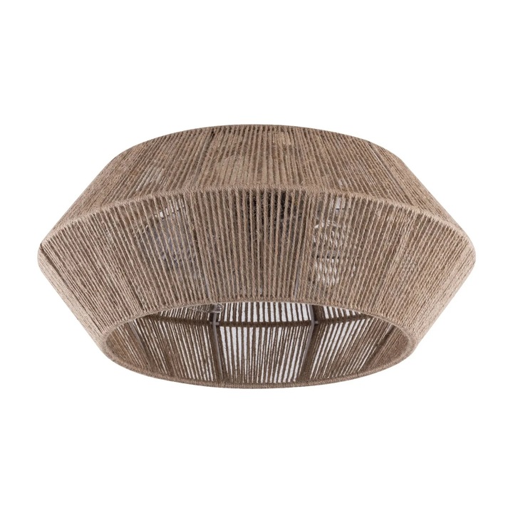 Ventilator de tavan Boho, telecomandă, 6 viteze, bej, 46x18cm