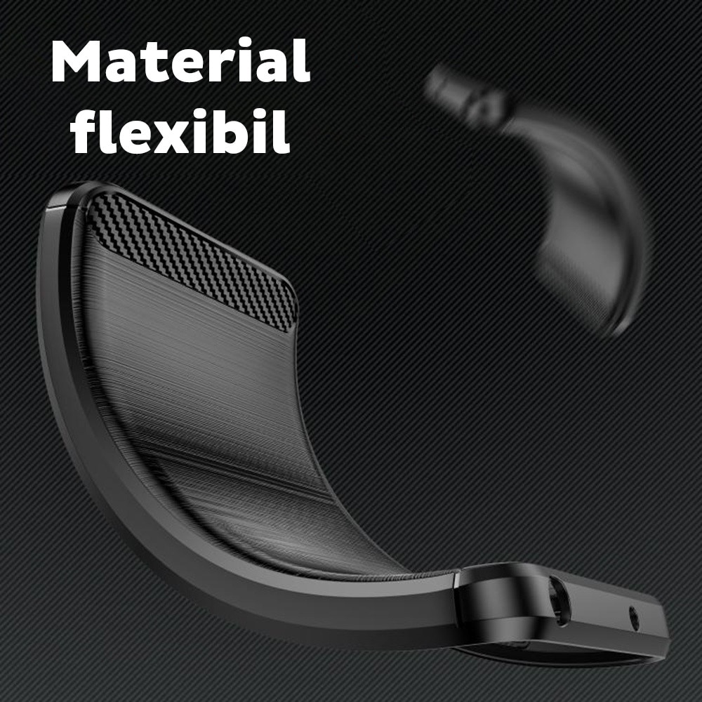 Husa pentru Xiaomi Redmi 15C 4G / Redmi 15C 5G / Poco C85 4G Daden Carbon Flexibila Antisoc, Hybrid Antisoc, Negru