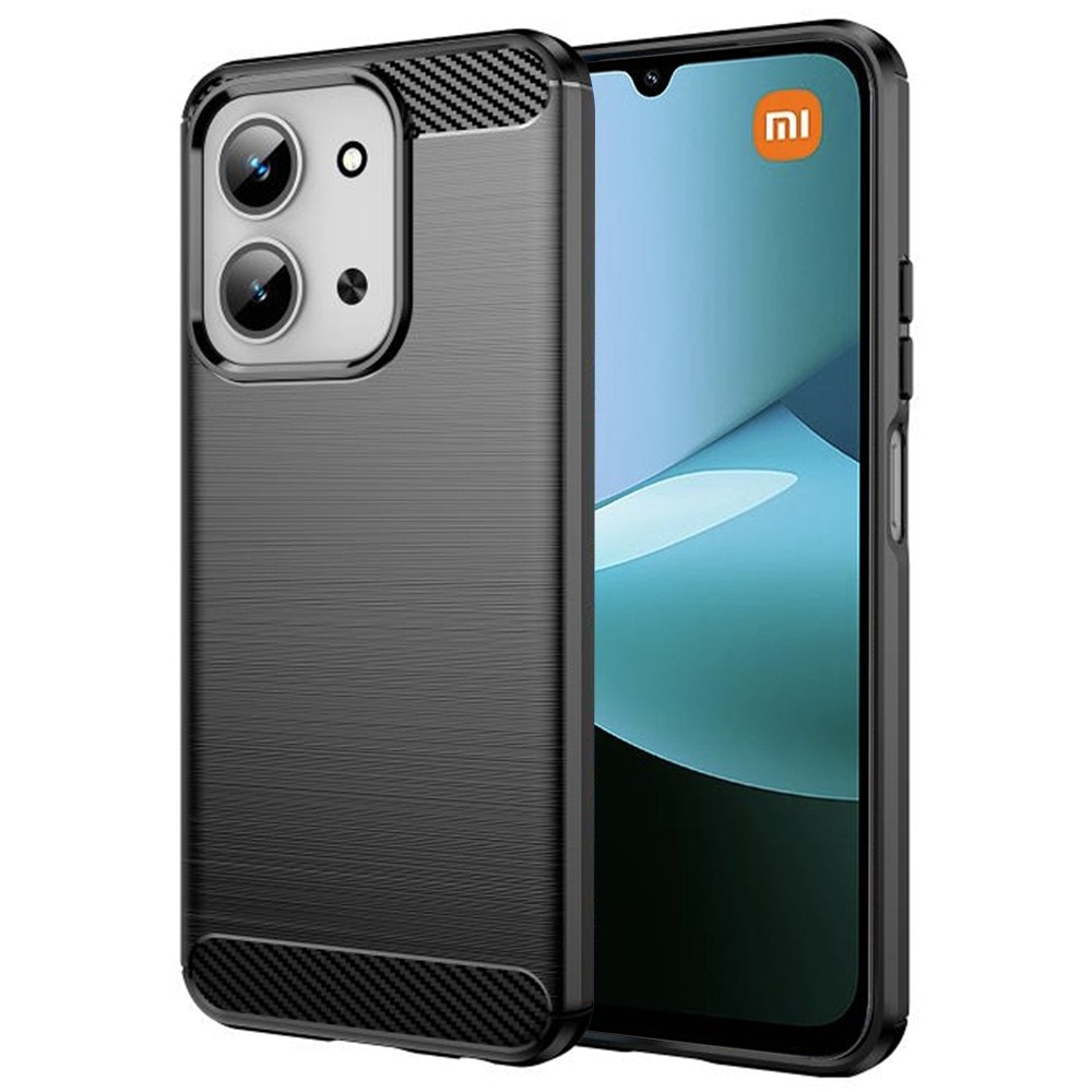 Husa pentru Xiaomi Redmi 15C 4G / Redmi 15C 5G / Poco C85 4G Daden Carbon Flexibila Antisoc, Hybrid Antisoc, Negru