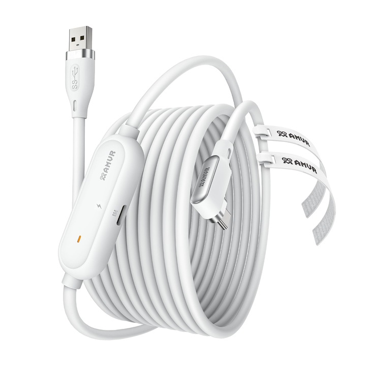 AMVR VR headset kábel, 5m, nagy sebességű USB 3.0, USB-C, többszínű
