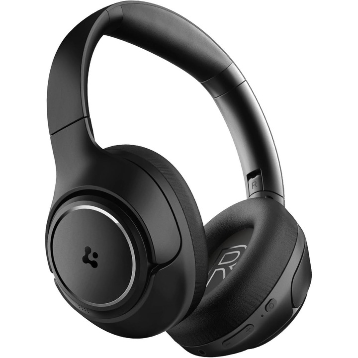 Casti Spigen P10 Over-Ear, 60 ore redare, negre