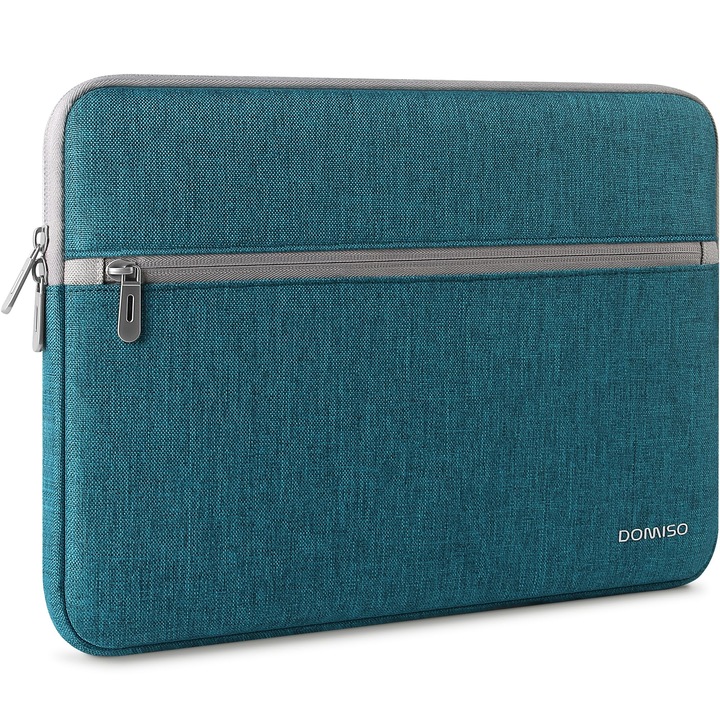 Geantă universală pentru laptop DOMISO, 14-15 inch, hidrofugă, verde-albastru