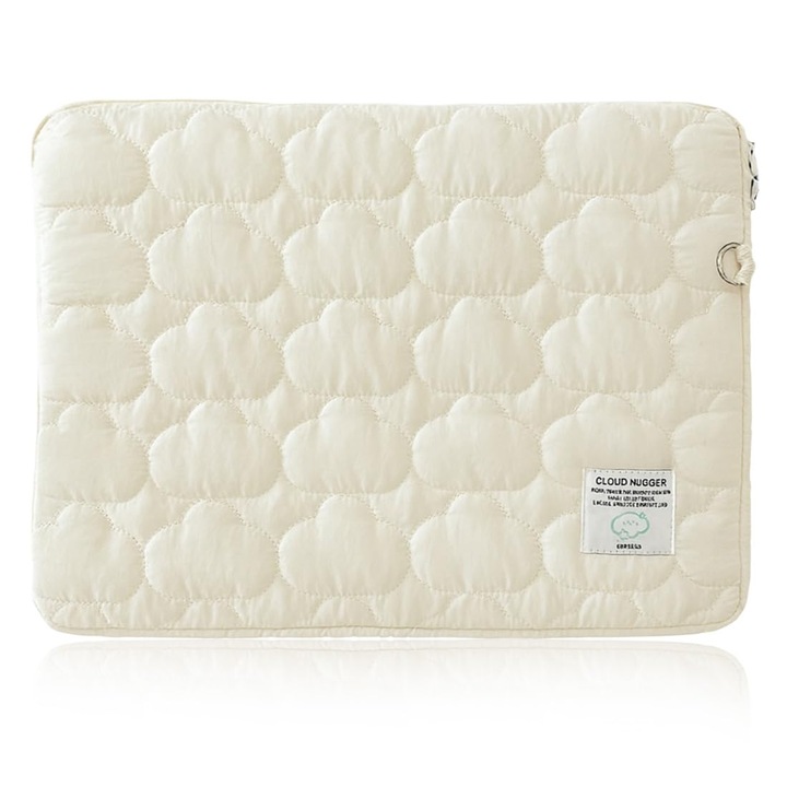 Geantă de protecție pentru laptop Diflax, 13-14 inch, pufoasă, roz