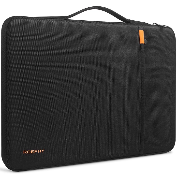 Geantă laptop rezistentă, Roephy, 16 inch, neagră