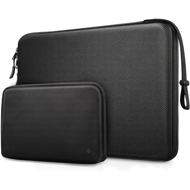 Husă Laptop Finpac rigidă, rezistentă la șocuri, pentru Macbook Air 13.6", Macbook Pro 14", buzunar pentru accesorii