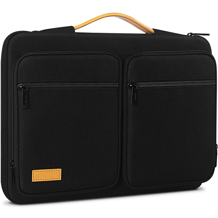 Husă impermeabilă pentru laptop, DOMISO, 16 inch, cu mână, negru