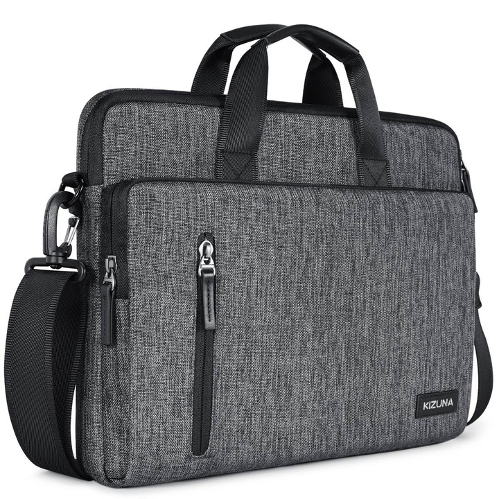 Geantă laptop Kizuna, 12-13 inch, gri, husa pentru notebook