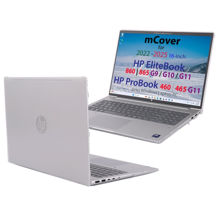 Husă laptop mCover, transparentă, pentru HP Probook 460/465 G11 și Elitebook 860/865 G9/G10/G11