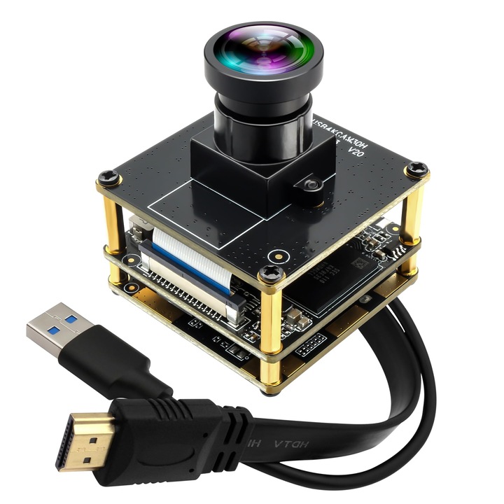 Webkamera ELP 4K, 60fps, 120 fokos objektív, 2x zoom, USB 3.0