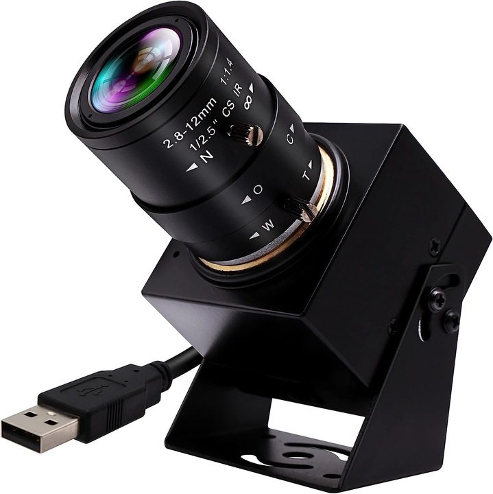 Уеб камера USB Mermaid 4K, ръчно увеличение 2.8-12mm, за PC и лаптоп