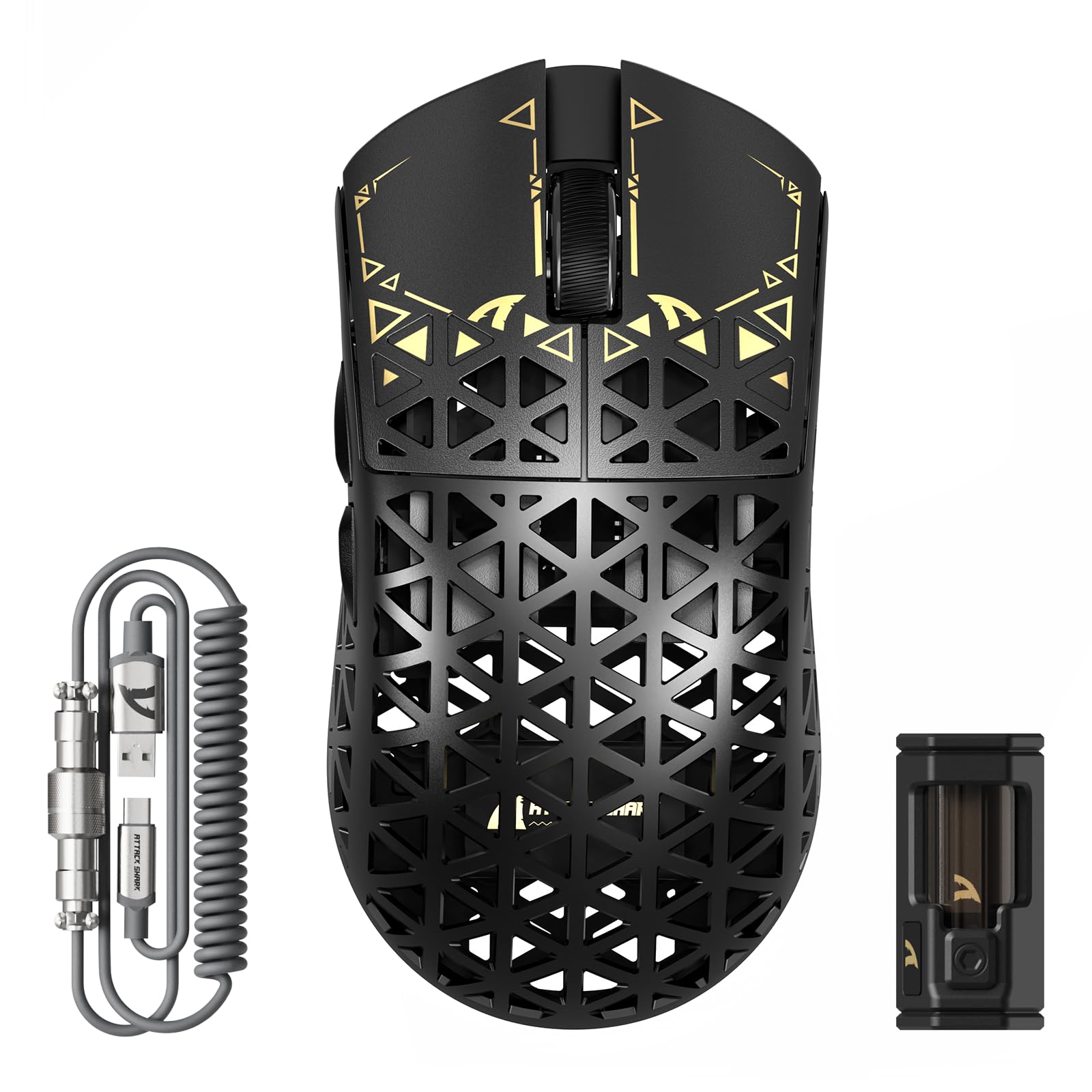 Mouse Gaming Attack Shark R5, 8000Hz, 42000DPI, Negru - eMAG.ro