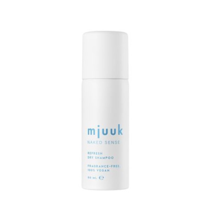 Sampon uscat revigorant fara parfum mini MJUUK Naked Sense, 50 ml