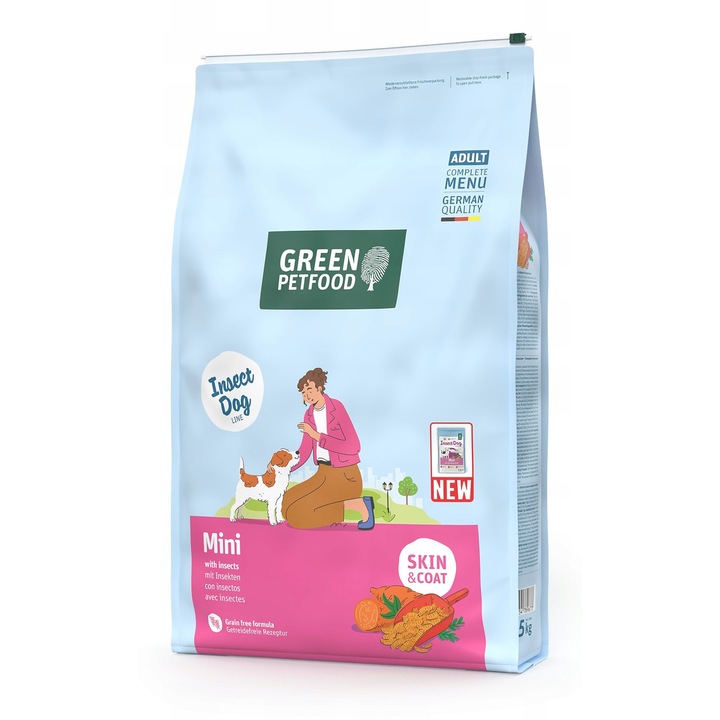 Hrana pentru caini, GREEN PETFOOD, insecte, 7.5kg, usor digerabila