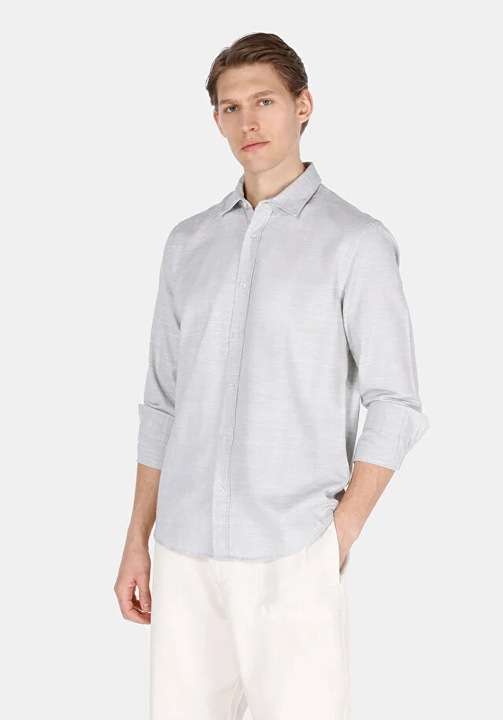 Camasa Cu Maneca Lunga De Barbati Verde Regular Fit 8684112595160, GREEN