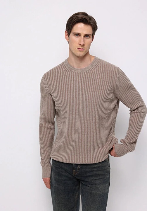 Pulover bărbați COLIN'S regular fit bej L