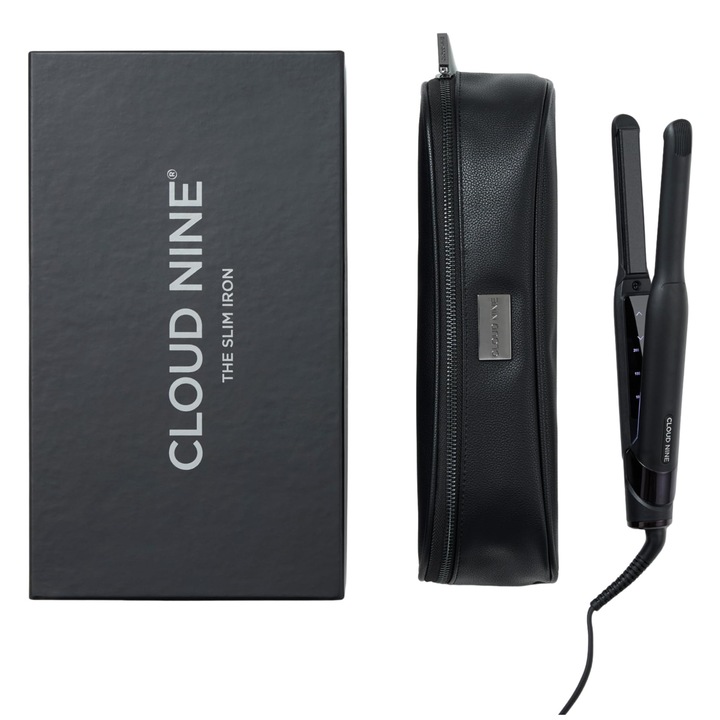 Cloud Nine The Slim Iron hajvasaló, fekete, 11 hőmérséklet-beállítás, rövid hajhoz