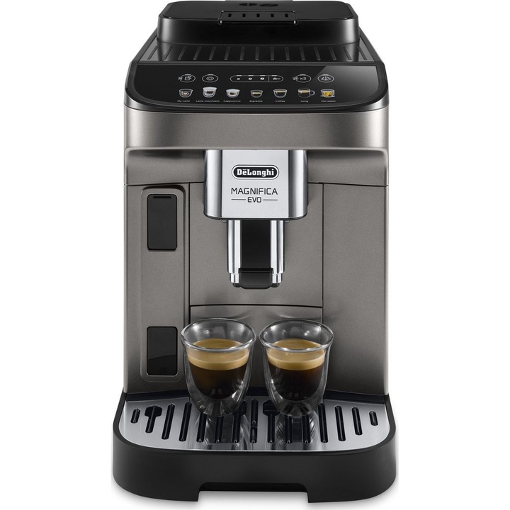 Автоматична кафемашина DeLonghi Magnifica Evo, 1450 W, 15 бара, черна, 1.8 л резервоар