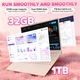 Лаптоп за игри Auusda с процесор Intel Celeron N5100 до 2.80 GHz, 15.6 инча, Full HD, IPS, 32GB DDR4 RAM, 1TB SSD, Intel UHD Graphics, Windows 11 Pro, червен