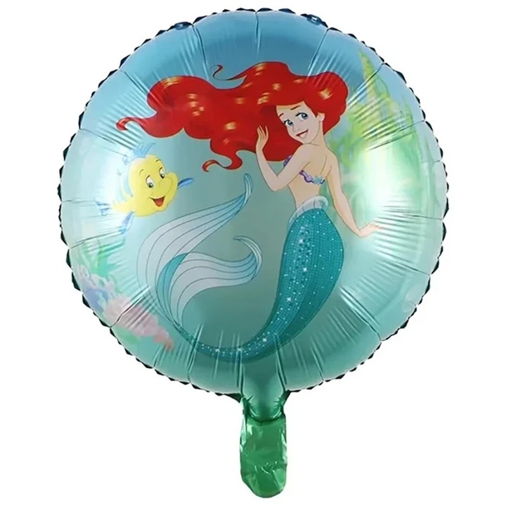 Balon folie Mica Sirena, rotund, 45 cm
