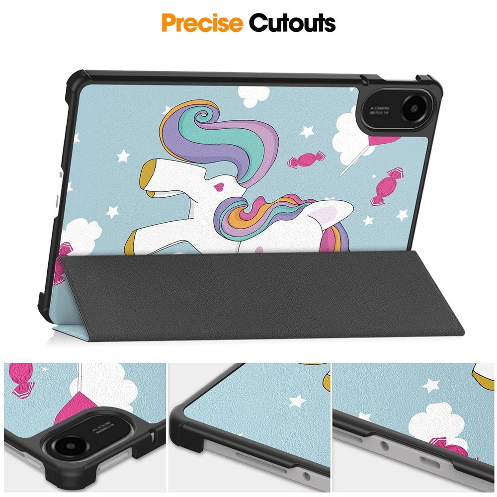 Husa tableta StandPro pentru Honor Pad X8a, Protectie 360°, Carcasa Rigida, Piele ECO, Anti-soc si Anti-zgarieturi, Unicorn