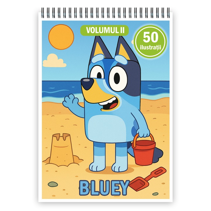 Книжка за оцветяване с 50 илюстрации Блуи – том II, 106 страници, формат: A4, издател Cadouri Legendare