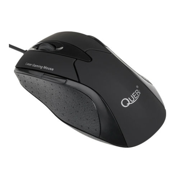 Egér lézer gamer fekete Quer