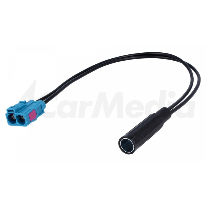 Cablu adaptor antena 4CarMedia, DIN - Fakra mama x2, pentru Audi, Seat, Skoda, VW