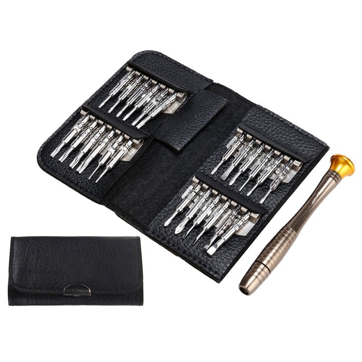 Комплект отвертки с магнитни накрайници 24бр. Phillips Плоски Torx Y Триъгълни Точкови