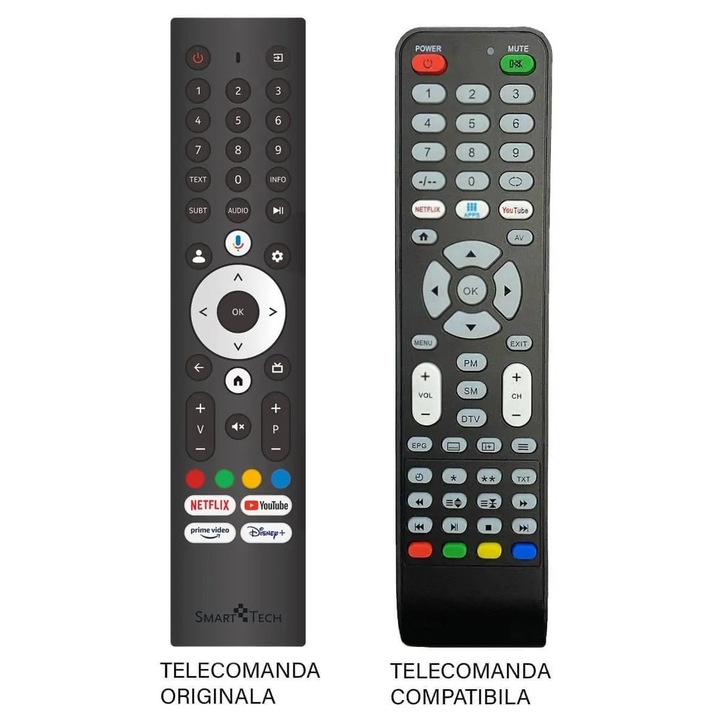Telecomanda TV SmartTech 32HG01V compatibil cu originalul (588)