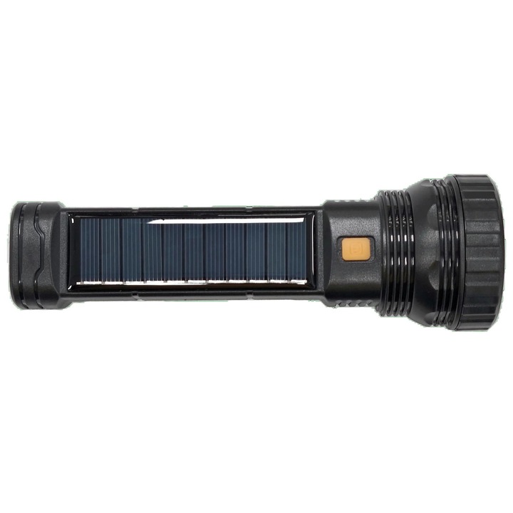 Lanterna LED USB + SOLAR 120lm, YF-1128, neagră, Generic