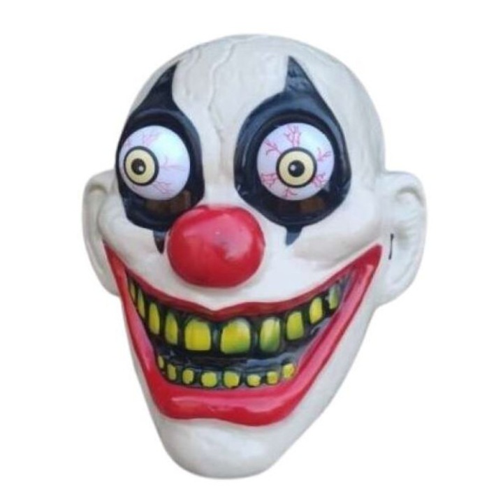 Masca de clovn nebună, cu ochi mișcători