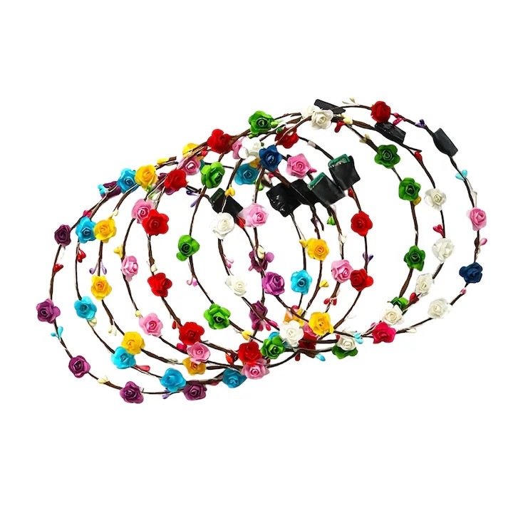 Цветен светещ венец за истински феи