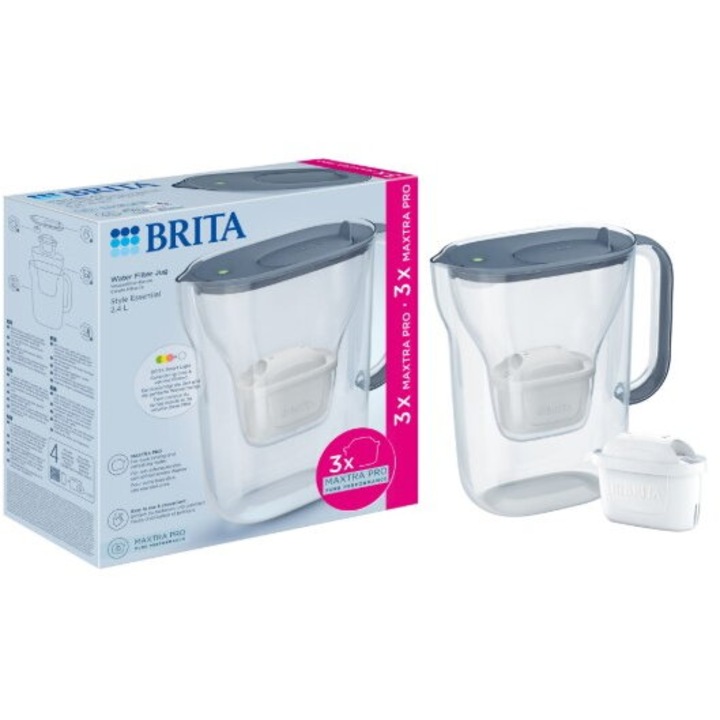 Recipient filtrant Brita 2.4l, albastru
