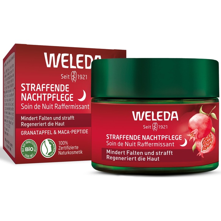 Weleda arckrém, krémes, gránátalma magolajjal és maca peptidekkel, 40ml