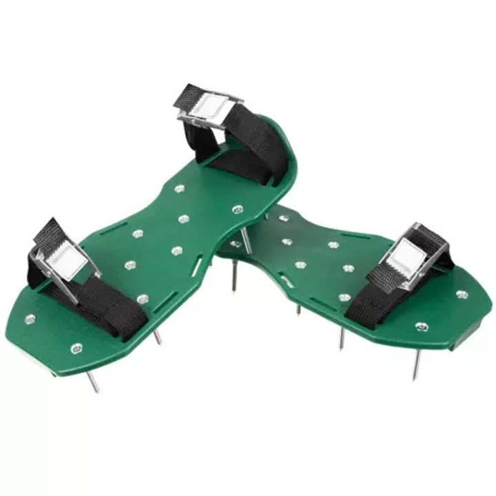 Aerator trawnikowy Gardlov, set 2 bucati, 26 cuie, verde/negru, dimensiuni 13x30cm