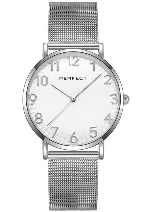 Női óra, Perfect, analóg, ezüst, 36mm