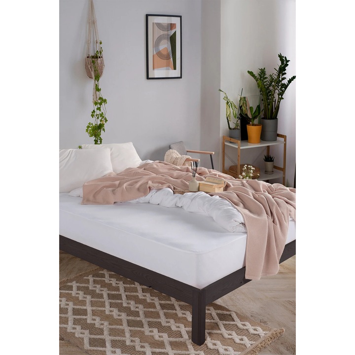 Saltea pentru copii, dubla, cu margini complete, impermeabila la lichide, marimea 180 x 200