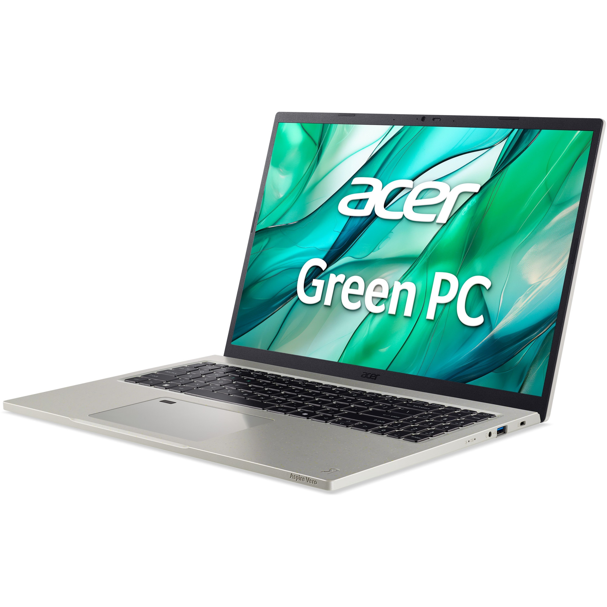 Laptop Acer Aspire Vero 16 cu procesor Intel® Core™ Ultra 5 225H pana la 4.9 GHz, 16", WUXGA IPS, 16GB LPDDR5X, 1TB SSD, Intel® Arc™ 130T GPU, Windows 11 Home, Cobblestone Gray