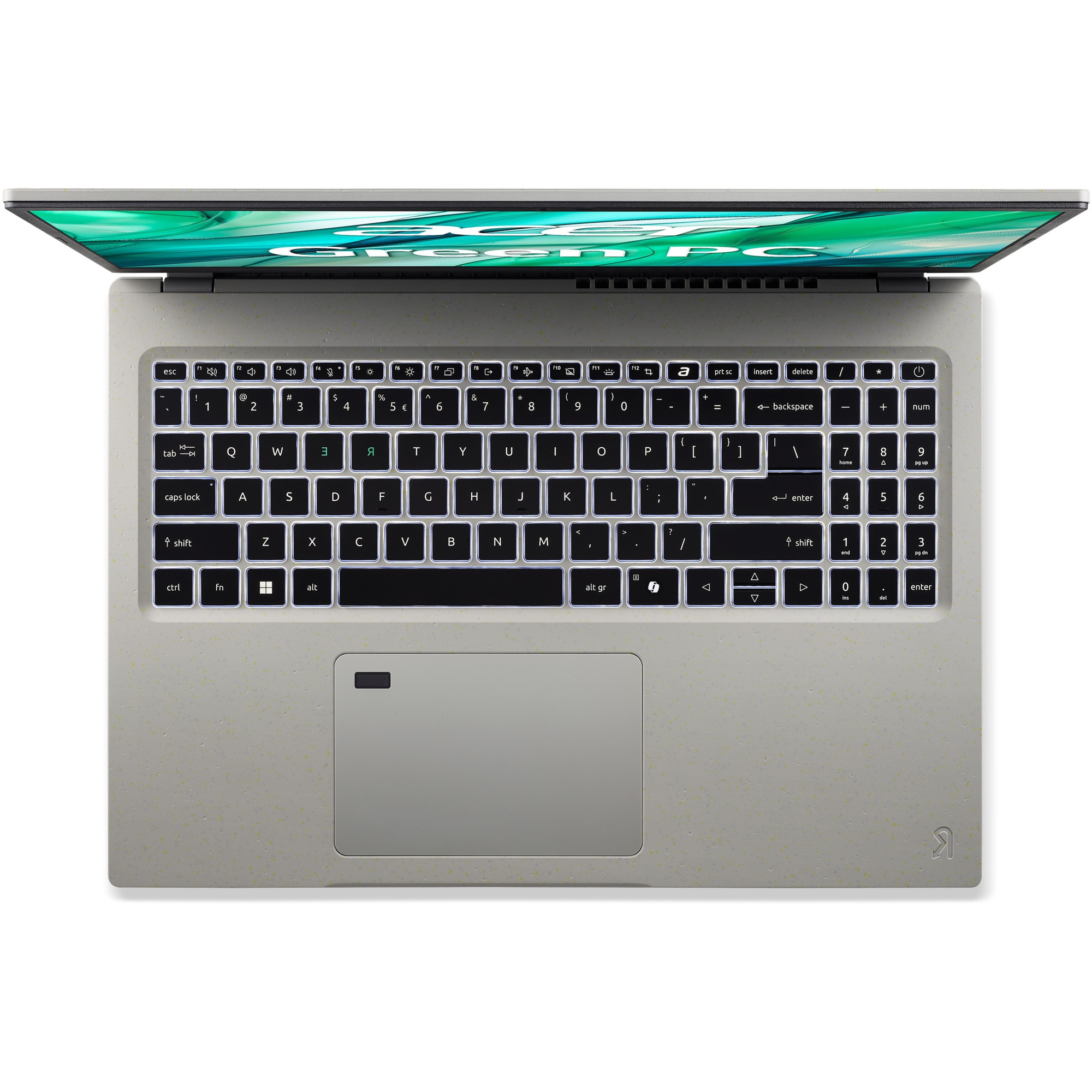 Laptop Acer Aspire Vero 16 cu procesor Intel® Core™ Ultra 5 225H pana la 4.9 GHz, 16", WUXGA IPS, 16GB LPDDR5X, 1TB SSD, Intel® Arc™ 130T GPU, Windows 11 Home, Cobblestone Gray