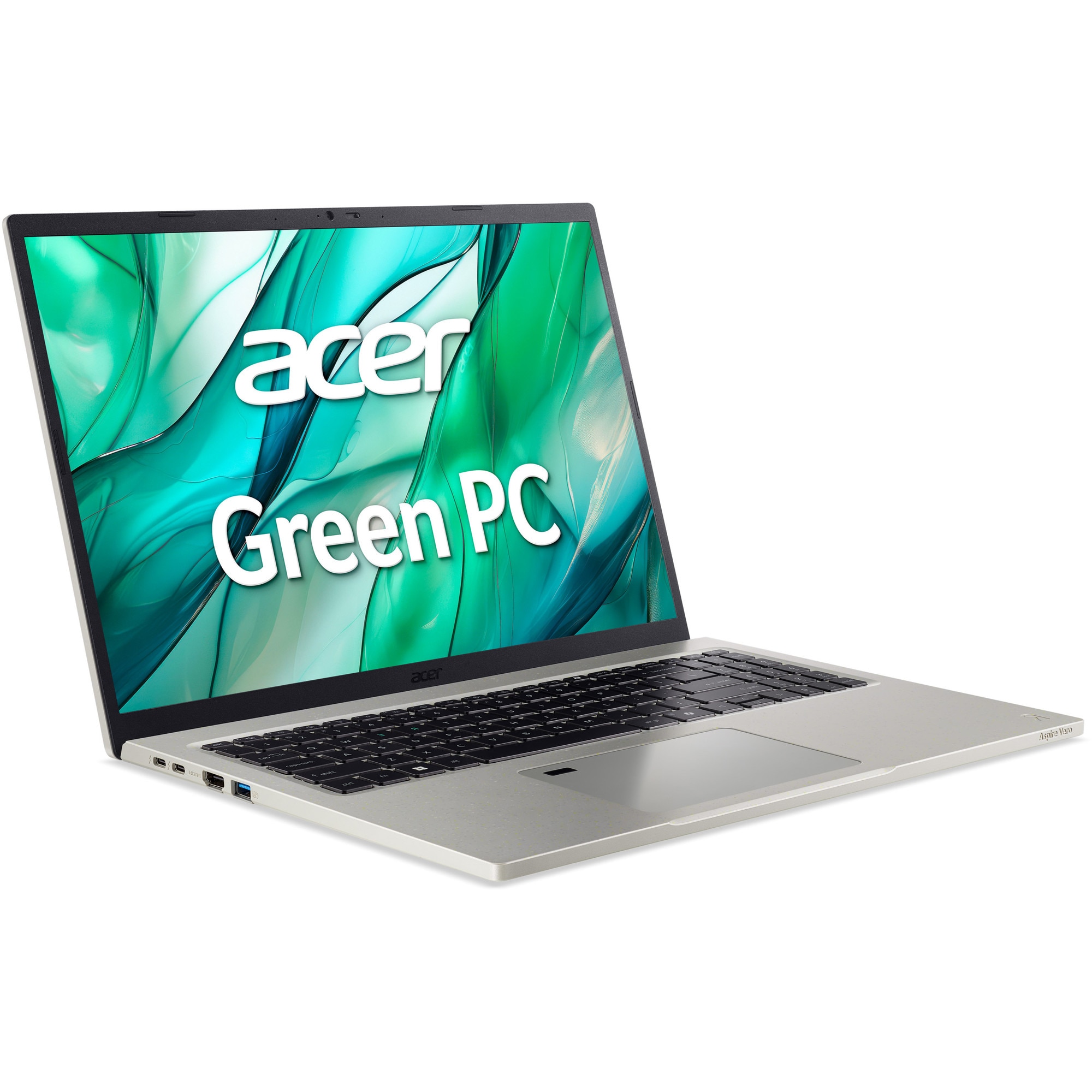 Laptop Acer Aspire Vero 16 cu procesor Intel® Core™ Ultra 5 225H pana la 4.9 GHz, 16", WUXGA IPS, 16GB LPDDR5X, 1TB SSD, Intel® Arc™ 130T GPU, Windows 11 Home, Cobblestone Gray