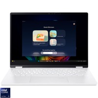 Laptop Acer Swift Edge 14 AI OLED cu procesor Intel Core Ultra 5 226V pana la 4.5 GHz, 14", WQ2.8K OLED touch, 120Hz, 16GB LPDDR5X, 512GB SSD, Intel Arc Graphics 130V, Windows 11 Home, Pearl White