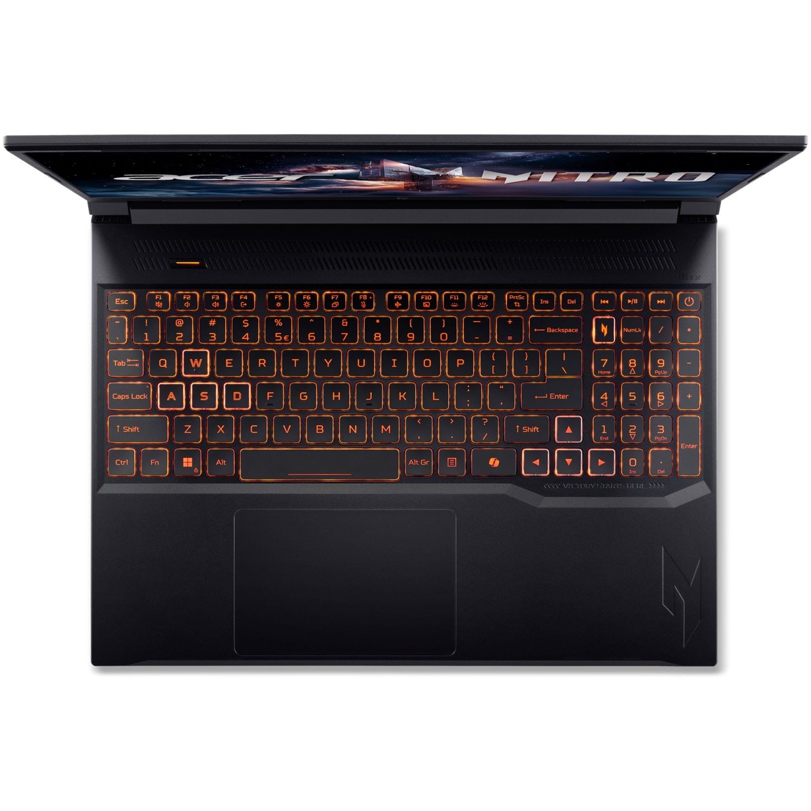 Laptop Gaming Acer Nitro V 16 cu procesor Intel® Core™ 7 240H pana la 5.2 GHz, 16", WUXGA IPS, 180Hz, 16GB DDR5, 1TB SSD, NVIDIA® GeForce RTX™ 5060 8GB GDDR7, No OS, Obsidian Black