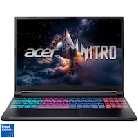 Laptop Gaming Acer Nitro V 16S cu procesor Intel Core 9 270H pana la 5.8 GHz, 16", WQXGA IPS, 180Hz, 32GB DDR5, 1TB + 1TB SSD, NVIDIA GeForce RTX 5070 8GB GDDR7, No OS, Obsidian Black