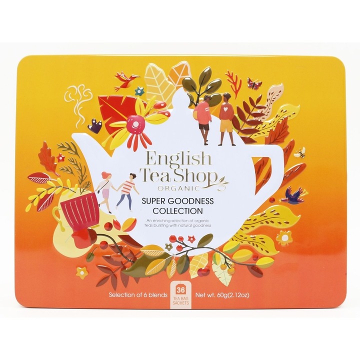 English Tea Shop Super Goodness Collection, set de ceai organic - 36 pliculete