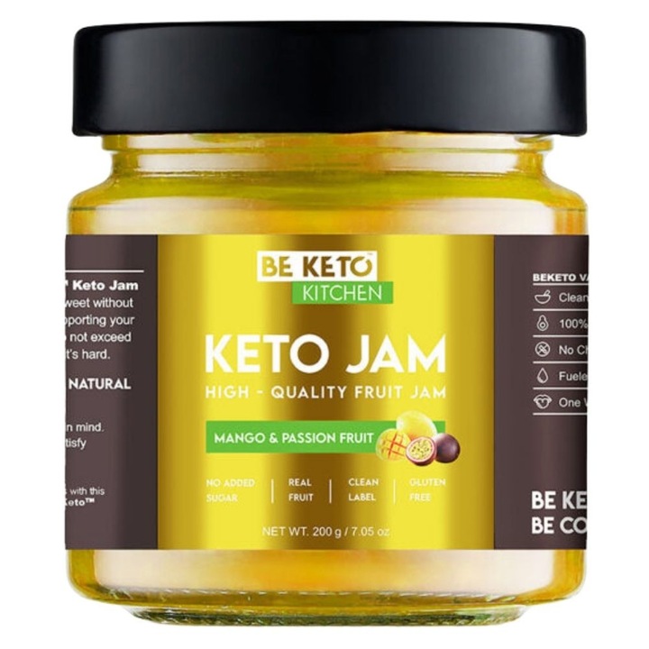 BeKeto Keto Dulceata de mango si fructul pasiunii - 200 g